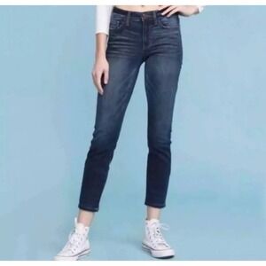Judy Blue Relaxed Fit‎ Dark Wash Distressed Denim Jeans Women Size 11 30